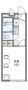 レオパレスFINE【1階】の間取り