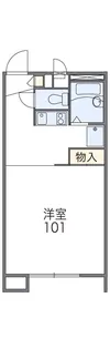 レオパレス栢山【1階】の間取り