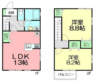 ソレイユ湘南B【101号室号室】の間取り