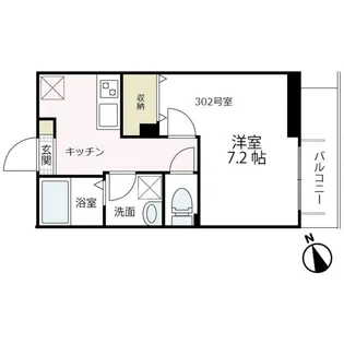 バルコグランデ【302号室号室】の間取り