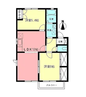エスポワールΒ【2階】の間取り