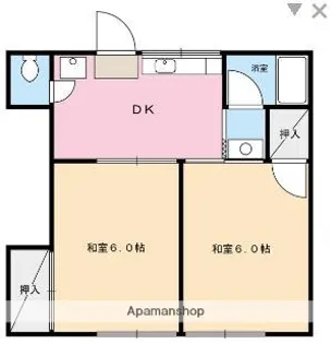 芦谷シオン【2階】の間取り