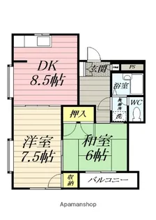 リンフローレ鵠沼【2階】の間取り
