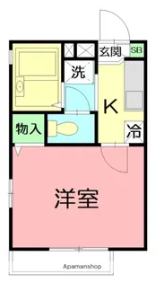 コスモハイツ【2階】の間取り