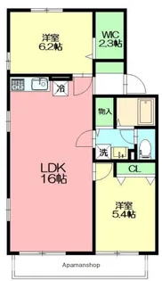 セゾンドミールE【1階】の間取り