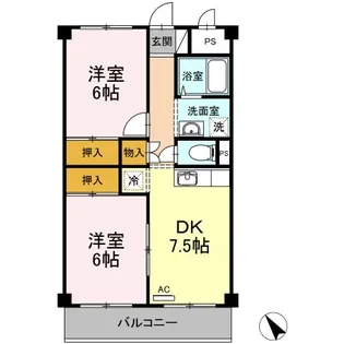 ワタナベビル【3階】の間取り