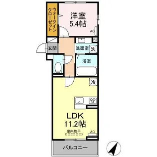 アジュール【2階】の間取り