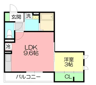 ハイツMEGUMI【3階】の間取り