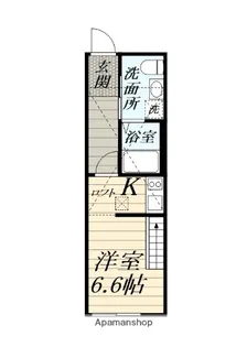 ハイロフト海老名【1階】の間取り