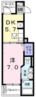 カシータ テラス 湘南【1階】の間取り