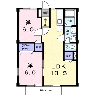 北斗館【2階】の間取り