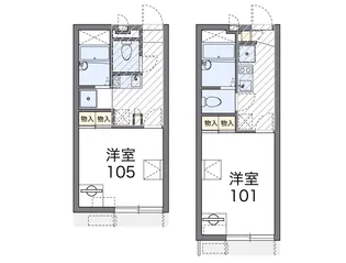 レオパレス広貴E【203号室】の間取り