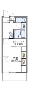 レオパレスサシェ【2階】の間取り