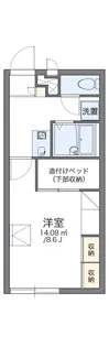 レオパレスぴゅあ【2階】の間取り