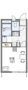 レオパレスはや【2階】の間取り