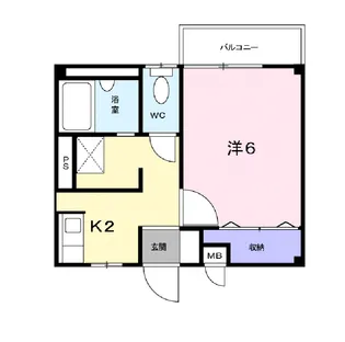 ミニヨンほたる【2階】の間取り