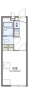レオパレス八坂【104号室】の間取り