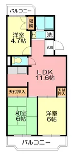 コートビレッジ辻堂【3階】の間取り