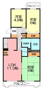 ベルヴェデーレII【3階】の間取り