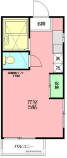 カフー茅ヶ崎【2階】の間取り