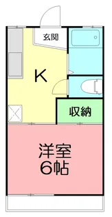 横山ハイツ【2階】の間取り