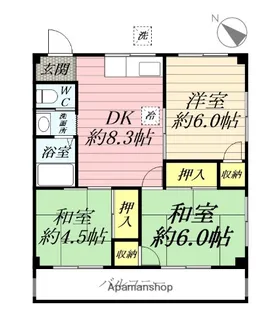 サン・レジデンス【2階】の間取り