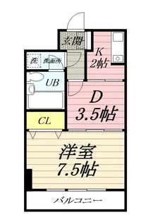 ライオンズマンション平塚宝町【8階】の間取り