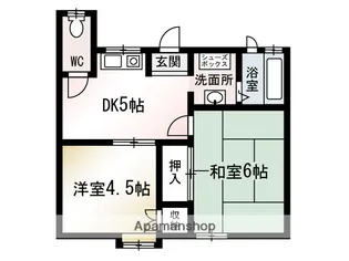 サンパレス平塚河内【2階】の間取り
