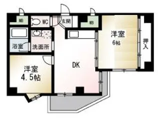 エンブレム平塚【2階】の間取り