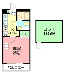 サンヴィアーレ湘南【2階】の間取り