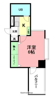 ジュネパレス平塚第一【7階】の間取り