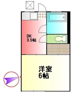 青木アパート【2階】の間取り