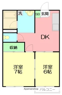 第一ブランドール【1階】の間取り