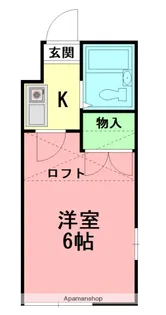 司ハウス辻堂【1階】の間取り