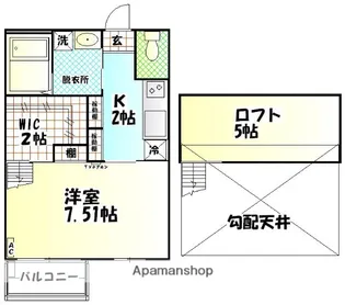 ペイサージュ【2階】の間取り