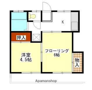 横山荘【1階】の間取り