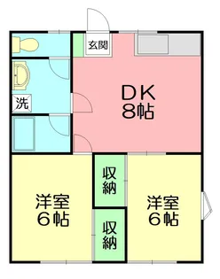 一の崎ハウス【1階】の間取り