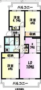 テレパレス伊勢原 3号棟【4階】の間取り