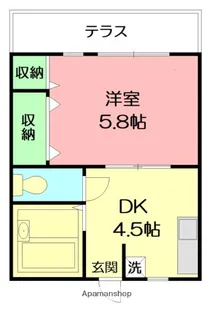 第二植原ハイツ【1階】の間取り
