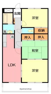 サニーレジデンス平塚Ⅱ【2階】の間取り