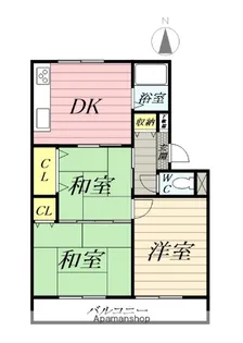 鷹落ハイツ【3階】の間取り