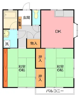 コーポシュガー【2階】の間取り
