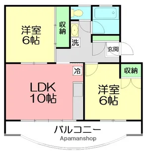 アメニティ桜川【2階】の間取り