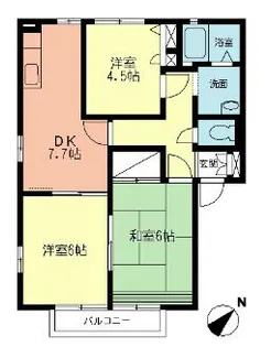 トピックス河原町【2階】の間取り