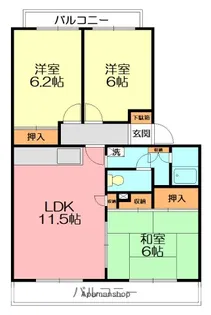 ソレイユ湘南【2階】の間取り