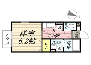 リベラ湘南【1階】の間取り