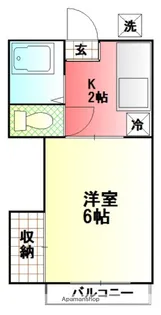 第2グリーンハウス【1階】の間取り