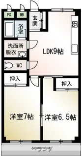 東ハイツB【3階】の間取り