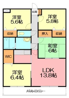 ディアコート【1階】の間取り