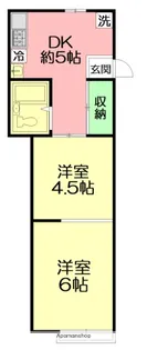 カーサ湘南【205号室】の間取り